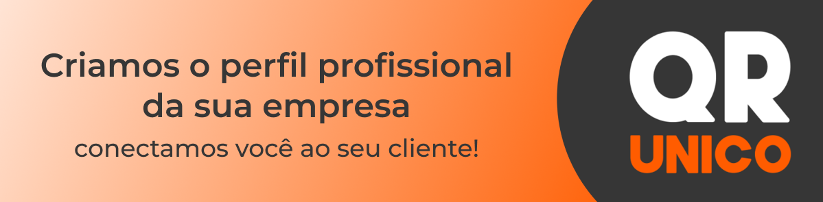 Frame-729-1200 Banner QR Unico cria perfil profissional empresarial