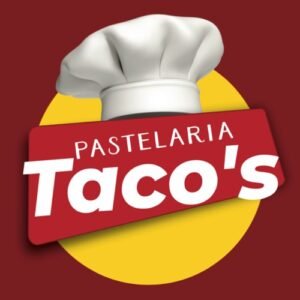 Logo da Pastelaria Taco's com chapéu de chef