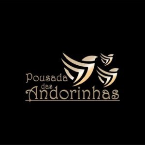 Logo Pousada das Andorinhas com pássaros estilizados
