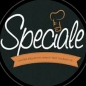 Logotipo circular Speciale com chapéu de chef